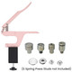 S Spring Press Studs Fixing Dies Set with Pink ZYT Table Top Plier
